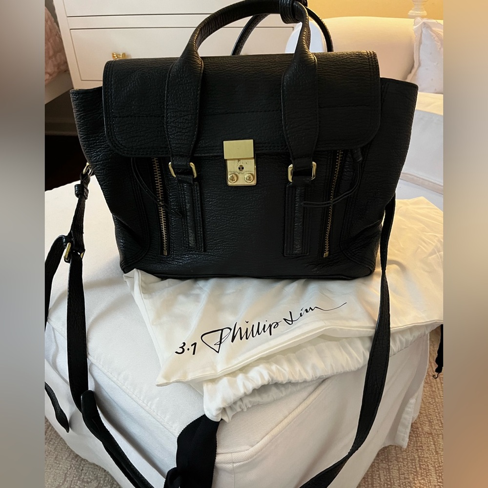 3.1 Phillip Lim Black Leather Satchel